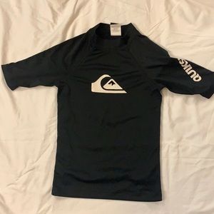 Quiksilver Boys black swim shirt